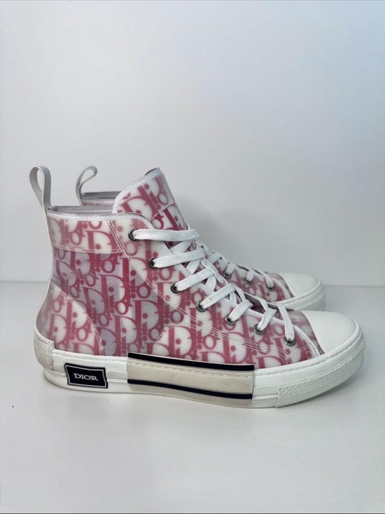 Dior Shoes - Dior Pink Monogram High-Top Sneakers